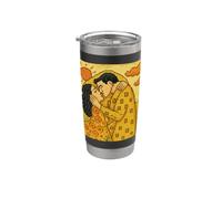 Le baiser de Gustav Klimt Pixel Gobelet isotherme en acier inoxydable double paroi