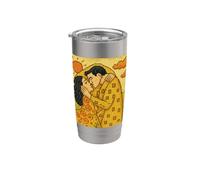 Le baiser de Gustav Klimt Pixel Gobelet isotherme en acier inoxydable double paroi