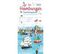 Le calendrier familial Hambourg 2025 - Margret Bernard : calendrier familial avec 5 colonnes. Calendrier mural familial amusant avec vacances scolaires. Calendrier Hambourg 2025. (calendrier familial