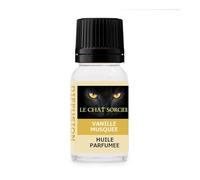 Le Chat Sorcier - Parfum d'Ambiance - Huile Parfumée - Vanille Musquée (10ml avec compte-gouttes)