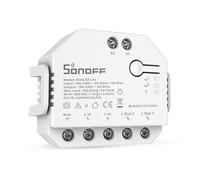 SONOFF DUALR3 Lite Interrupteur Wi-Fi Intelligent pour Porte de Garage, 2 Gang 2 Way Interrupteur Connecté Volet Roulant WiFi, Moteur mode, Compatible avec Alexa/Google Home/Siri, 15A/3300W