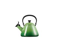 Le Creuset Bouilloire de cuisine Kone – pour cuisinière, 1,6 L, acier émaillé avec sifflet – Bamboo