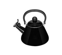 Le Creuset Bouilloire Kone Pour Cuisinière avec Sifflement, Acier Émaillé, 1.6 L, Onyx, 40101021400000