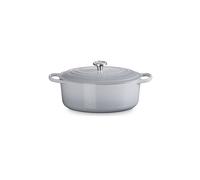 LE CREUSET Bräter oval SIGNATURE 31cm 6,3l Chateau gris