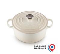 LE CREUSET Cocotte en fonte émaillée 22 cm Meringue