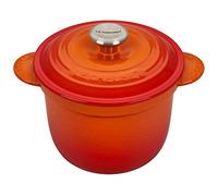 Le Creuset Cocotte en fonte émaillée avec Couvercle et Intérieur en Grès, 18 cm, 2 litres, Volcanique, 41110180900460