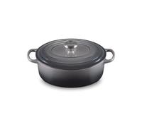 Le Creuset Cocotte ovale Signature en fonte émaillée 27 cm 4,1 L Flint