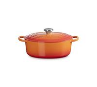 Le Creuset Cocotte en Fonte Émaillée Signature avec Couvercle, 27 cm, Ovale, 4,1 L, 4,425 kg, Volcanique, 21178270902430