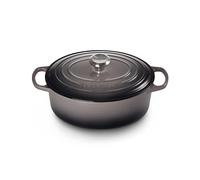Le Creuset Cocotte ovale Signature en fonte 29 cm Flint