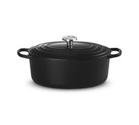 Le Creuset Cocotte en Fonte Émaillée Signature avec Couvercle, 31cm, Ovale, 6,3 L, 5,705 kg, Noir Mat, 21178310000430