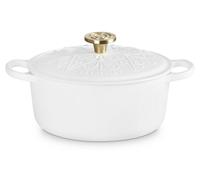 Le Creuset, cocotte en fonte Signature LEtoile, 24 cm | Sélection : Coton, Couleur : Blanc