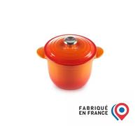 Le Creuset Cocotte en fonte émaillée avec Couvercle et Intérieur en Grès, 18 cm, 2 litres, Volcanique, 41110180900460