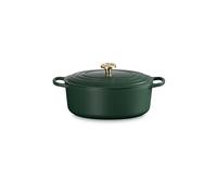 LE CREUSET Cocotte ovale SIGNATURE 31cm 6,3l Foret/GD vert foncé