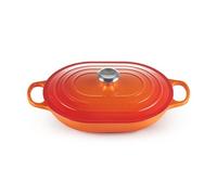 Le Creuset Cocotte rectangulaire en Fonte émaillée Signature avec poignée d'assistance, 31x cm, 3,4 litres, Volcanique, 21112310902430
