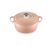 Le Creuset cocotte redonda de ferro fundido, 24cm, 4,2L, Peche