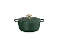 LE CREUSET Cocotte ronde 24cm ETOILE Foret vert foncé