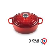 Faitout 30 cm Le Creuset Signature Fonte 21179300602430 Cerise