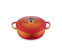 LE CREUSET Cocotte Ronde Basse en Fonte émaillée Signature, 30 cm, 6,2 L, Volcanique, 21179300902430