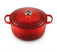 Le Creuset Cocotte ronde en fonte émaillée cerise - 28 cm