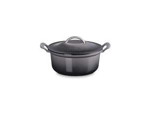 LE CREUSET Cocotte ronde MODERN HERITAGE 26cm 4,6l Flint gris