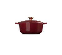 LE CREUSET Cocotte ronde SIGNATURE 20cm/2,4l Grenat rouge foncé