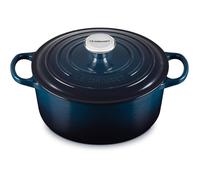 Le Creuset Signature Enamelled Cast Iron Round Casserole Dish With Lid, 24 cm, 4.2 Litres, Nuit