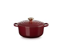 Cocotte Rond 20 cm Le Creuset Signature Fonte 21177209494441 Garnet