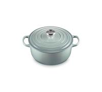 Le Creuset Cocotte Signature en Fonte Émaillée avec Couvercle, Ø 20 cm, Ronde, 2.4 L, 3.092 kg, Sea Salt, 21177207174430