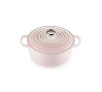 Le Creuset Cocotte Signature en Fonte Émaillée avec Couvercle, 20 cm, Ronde, 2,4 L, 3,092 kg, Shell Pink, 21177207774430