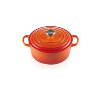 Cocotte Rond 20 cm Le Creuset Signature Fonte 21177200902430 Volcanique