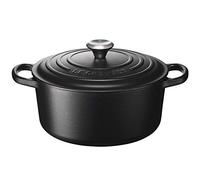 Cocotte Rond 22 cm Le Creuset Signature Fonte 21177220000430 Noir Mat