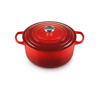 Cocotte Rond 28 cm Le Creuset Signature Fonte 21177280602430 Cerise