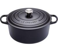 Le Creuset Cocotte en fonte émaillée Signature ronde 28 cm 6,7 L Noir mat