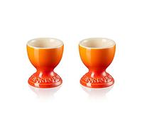 Le Creuset Coquetier sur Pied en Céramique, Lot de 2, 9 g, 5.3 x 5.3 x 5.9 cm, Volcanique