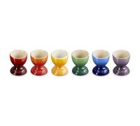 Le Creuset Ensemble arc-en-ciel en grès de 6 coquetiers