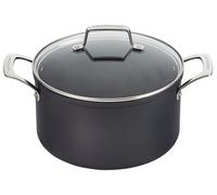 Le Creuset Essential Poele Ceramique Marmite en céramique antiadhésive avec couvercle en verre, 6,3 l