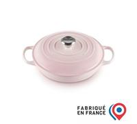 LE CREUSET Faitout en Fonte Émaillée 26 cm Shell Pink