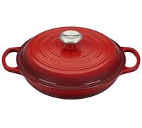Le Creuset Faitout Signature en fonte émaillée, rond 26 cm, 2 L – Cerise