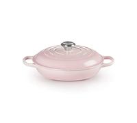 Le Creuset Faitout Signature Signature en Fonte Émaillée, Rond, 26 cm, 2 L, 4,205 kg, Shell Pink, 21180267774430