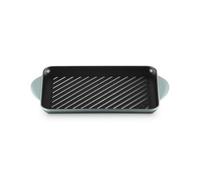 LE CREUSET Gril Rectangulaire en Fonte Émaillée, 32 x 21.8 cm, Sea Salt, 20202327170460