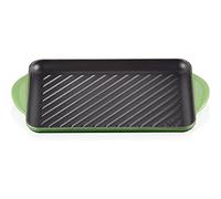 LE CREUSET Gril Rectangulaire en Fonte Émaillée, 33 x 22 cm, Bamboo, 20202324080460