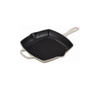LE CREUSET Grillpfanne carrée 26x26cm SIGNATURE Meringue crème