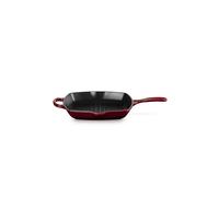 LE CREUSET Grillpfanne quadratisch SIGNATURE 26x26cm Garnet rouge foncé