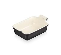 Le Creuset Héritage Plat Rectangulaire, Céramique, 19 cm, 1,1 L, Onyx, 71102191400001
