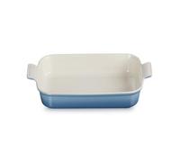 Le Creuset Héritage Plat Rectangulaire, Céramique, 32 cm, 2.31 kg, Chambray, 71102324340001