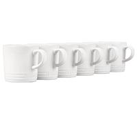 Le Creuset Lot de 6 tasses London en grès Blanc 355 ml