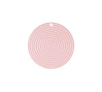 LE CREUSET Manique/Dessous de Plat, Silicone, Rond, ⌀ 20 cm, Rose Poudré, 93000230231200
