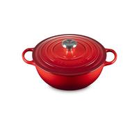 Le Creuset Marmite Signature en Fonte Émaillée avec Couvercle, 26 cm, Ronde, 4 L, 4,255 kg, Cerise, 21114260600430