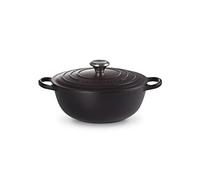 Le Creuset Marmite Signature en Fonte Émaillée avec Couvercle, 26 cm, Ronde, 4 L, 4,255 kg, Noir Mat, 21114260000430