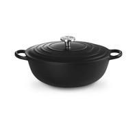 Le Creuset Marmite Signature en Fonte Émaillée avec Couvercle, 32 cm, Ronde,7 L, 6,275 kg, Noir Mat, 21114320000430